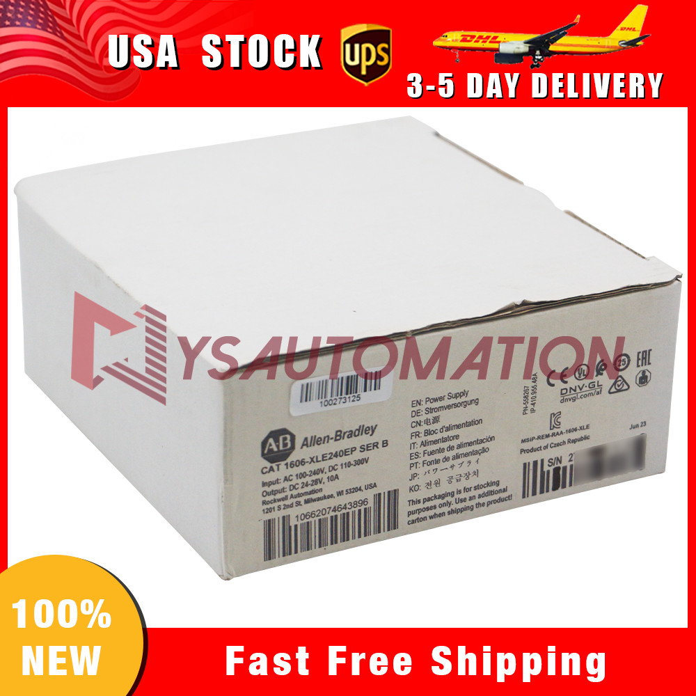 New Allen-Bradley 1606-XLE240EP XLE Power Supply 240W 24VDC 10A
