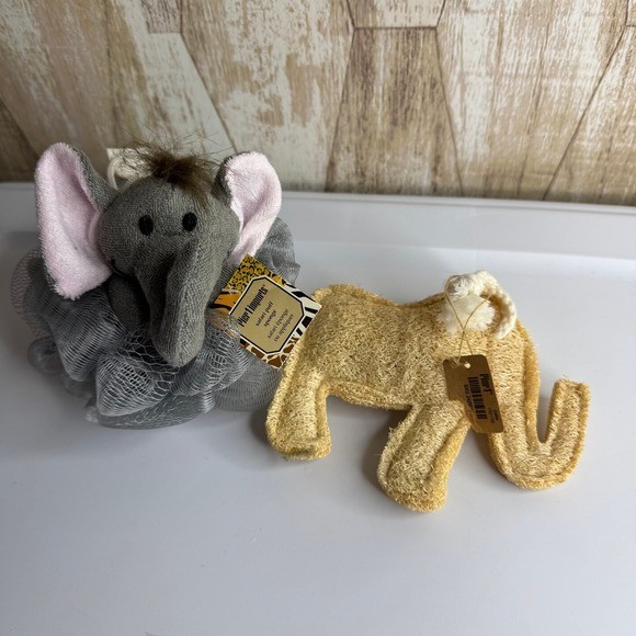 Vintage Pier 1 Imports Elephant Puff Sponge Loofah Bath Shower Exfoliator Y2K