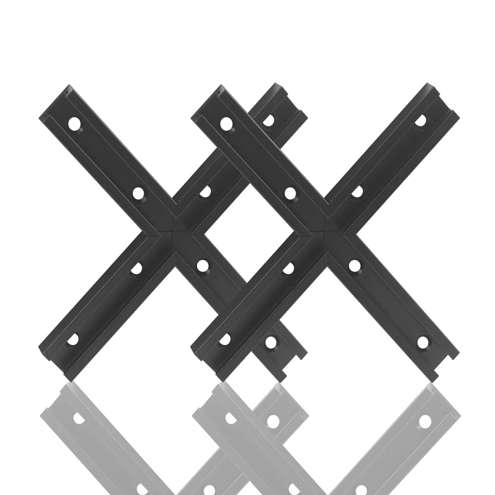 3 Inch T Tracks For Woodworking Intersection Kit 2 Set DoubleCut Track
