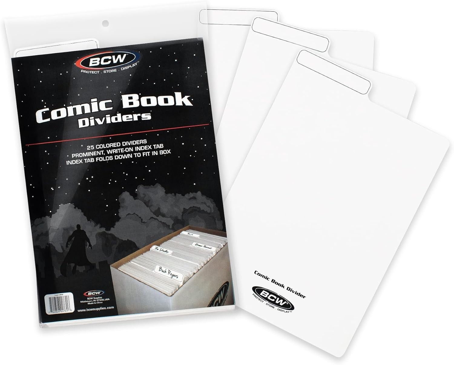 25-Pack Archival Comic Dividers with Write-On Tabs - Organize Your Collection
