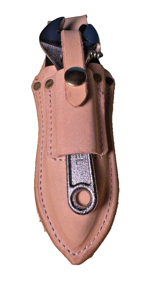 Leather Pliers USA Pouch With 6" Pliers and 6" Adjustable Wrench