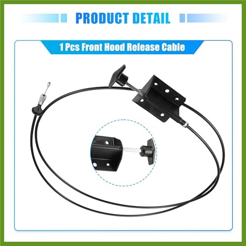 Hood Release Cable for Dodge D150 D250 W150 W250 Ramcharger 1981-1993 for