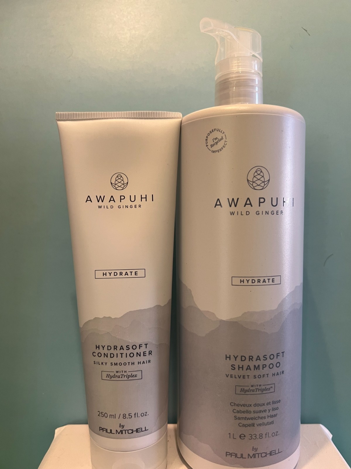 PAUL MITCHELL Awapuhi Wild Ginger Hydrasoft Shampoo & Conditioner New Authentic