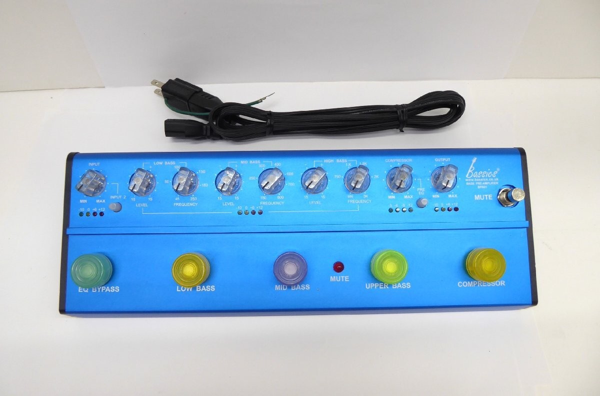 Bassics BPA-01 Bass Preamp Effect Pedal Used
