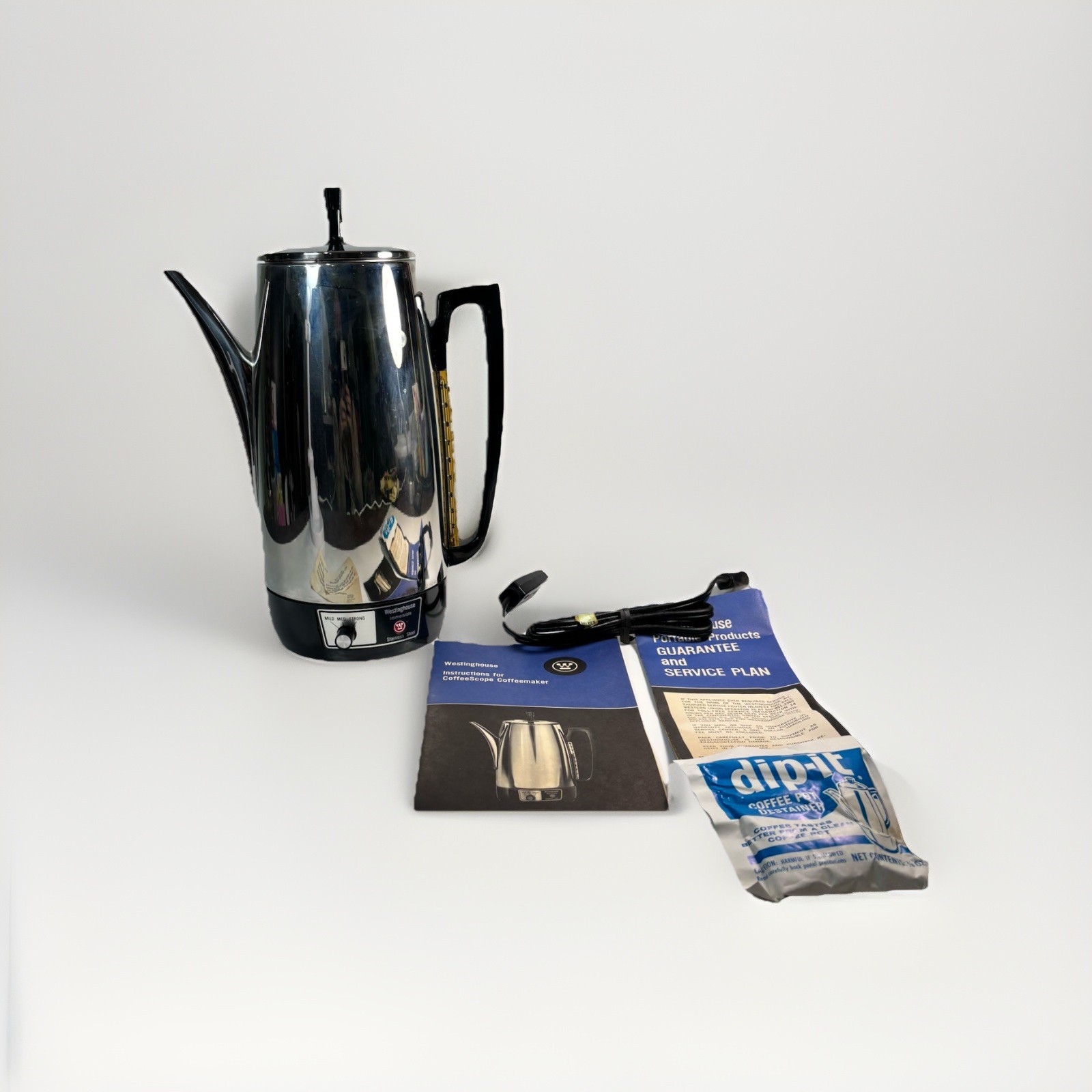 Vtg Westinghouse Stainless Steel Coffeemaker 10 Cup Model HP37 New With Box