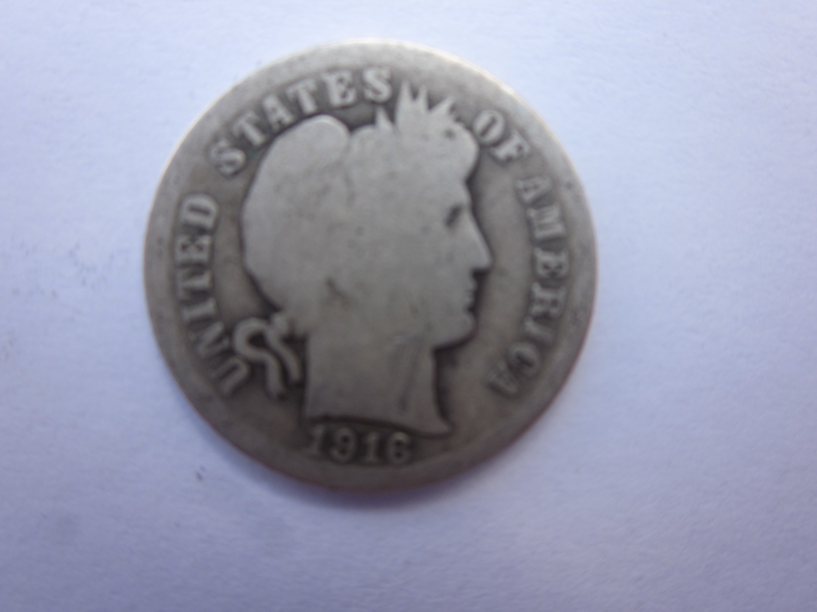 1916-S BARBER DIME 10C SILVER PHILADELPHIA MINT NICE RARE DATE COLLECTOR #3