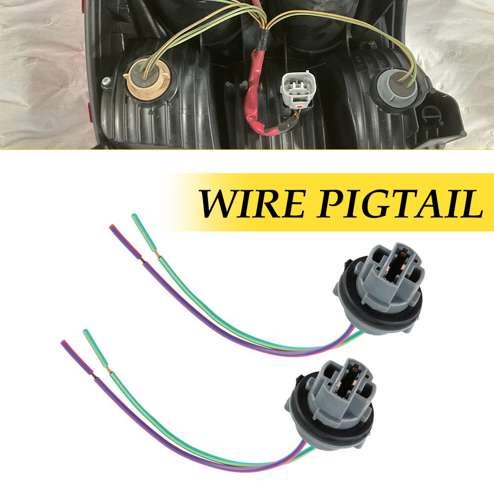 7440 Bulb Pigtail Wire Female Front Socket Turn Signal Light Harness Connector