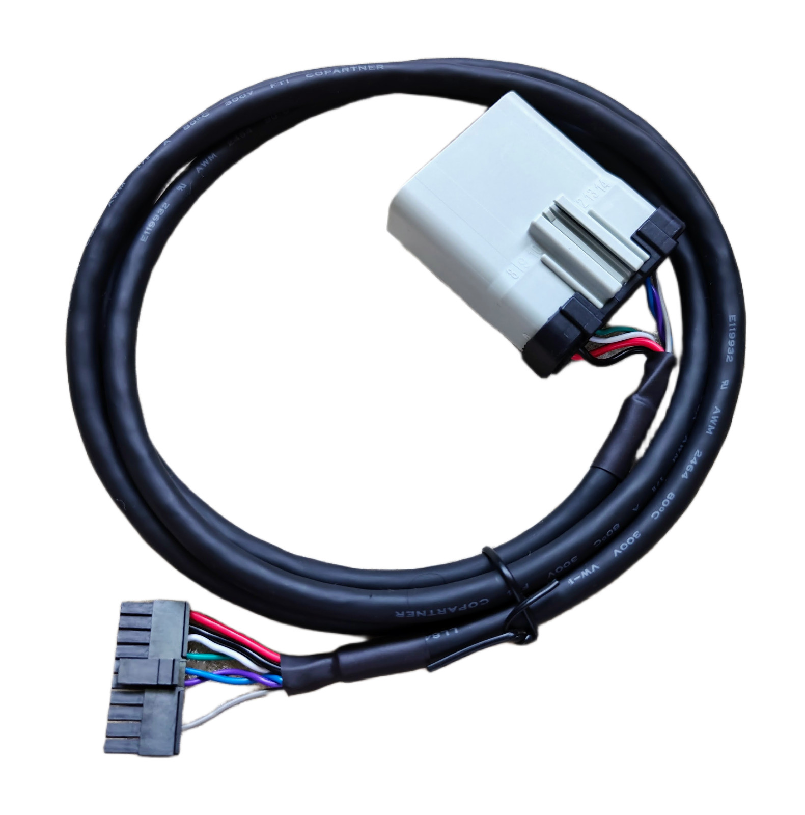 Set of 5 PT30 14 Pin Volvo Mack RP1226 Cable ELD Device Truck Diagnostic Harness