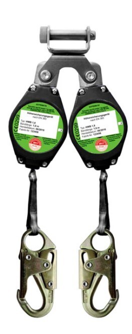 PeakWorks SRL-50502-6LE Dual Twin Self-Retracting Lifeline Fall Protection 6'