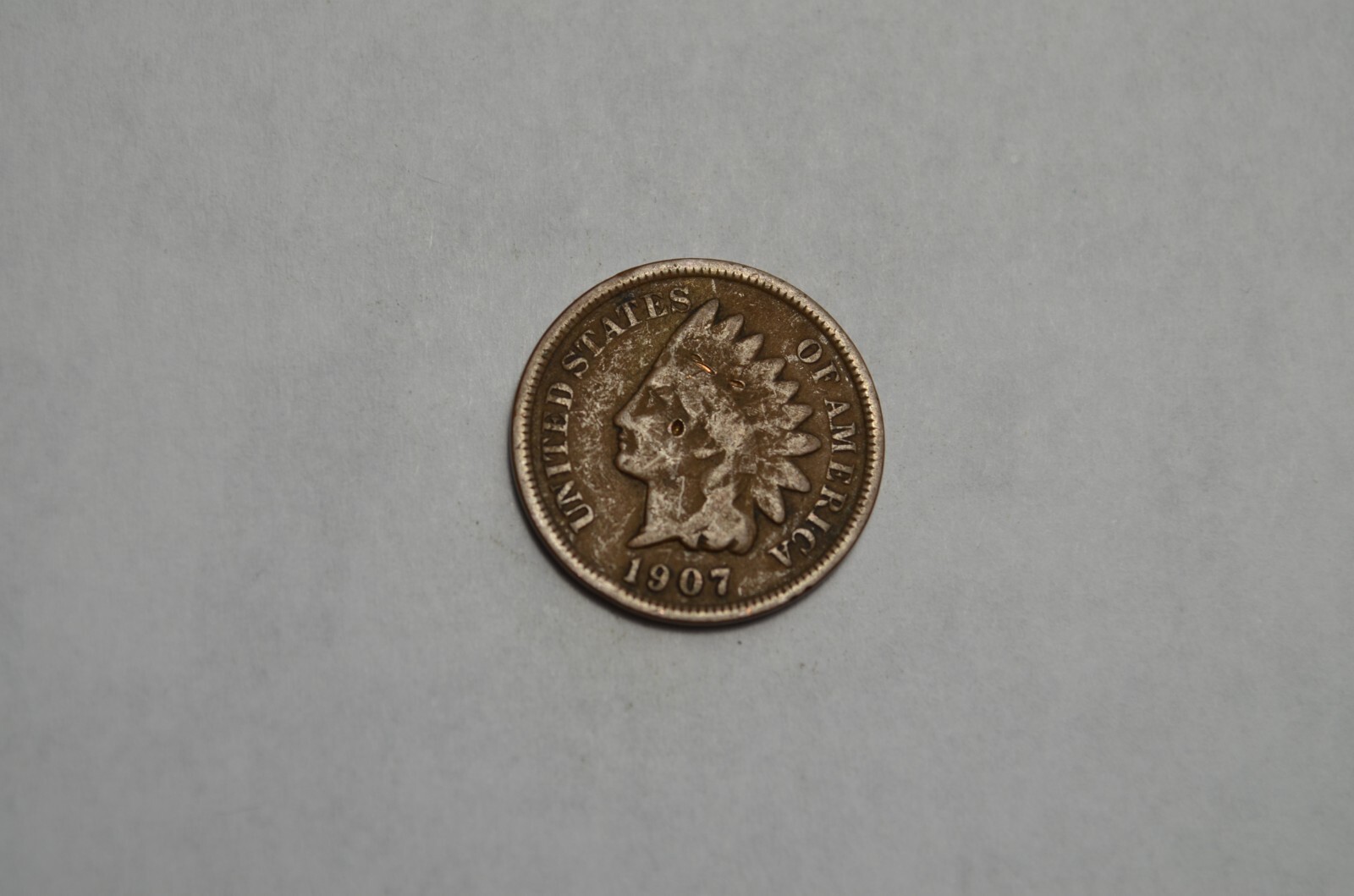 1907 INDIAN HEAD CENT GOOD CONDITION NICE OLD COIN FREE SHIPPING #71