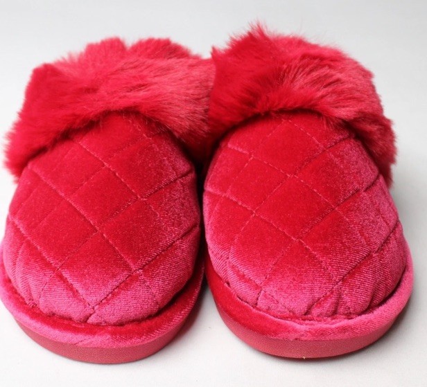 Charter Club Women’s Quilted Hoodback Slippers JL3 Fire Brick Size US:5-6 UK:3-4