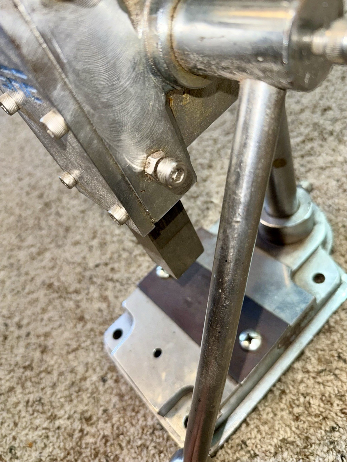 Solid Stainless Steel Arbor Press w Retract Spring