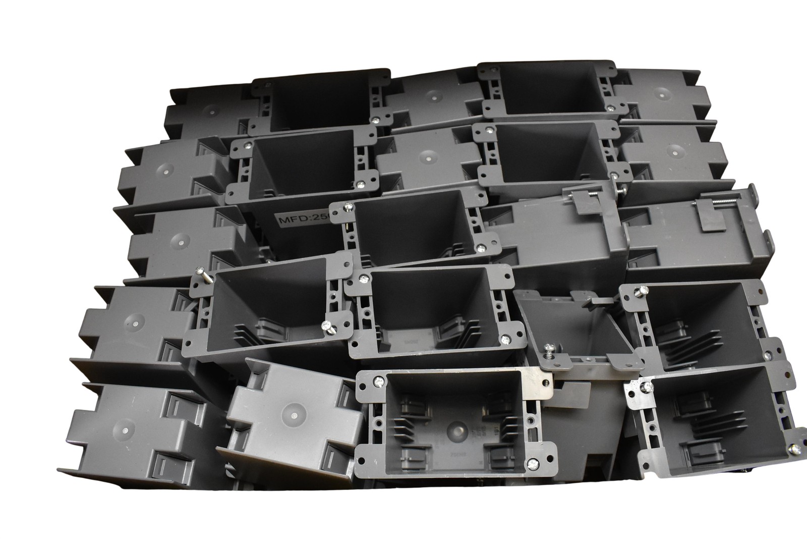 1 Gang Remodel Outlet Electrical Box PVC Gray Wall Gang Box SN20Z Lot Of 100