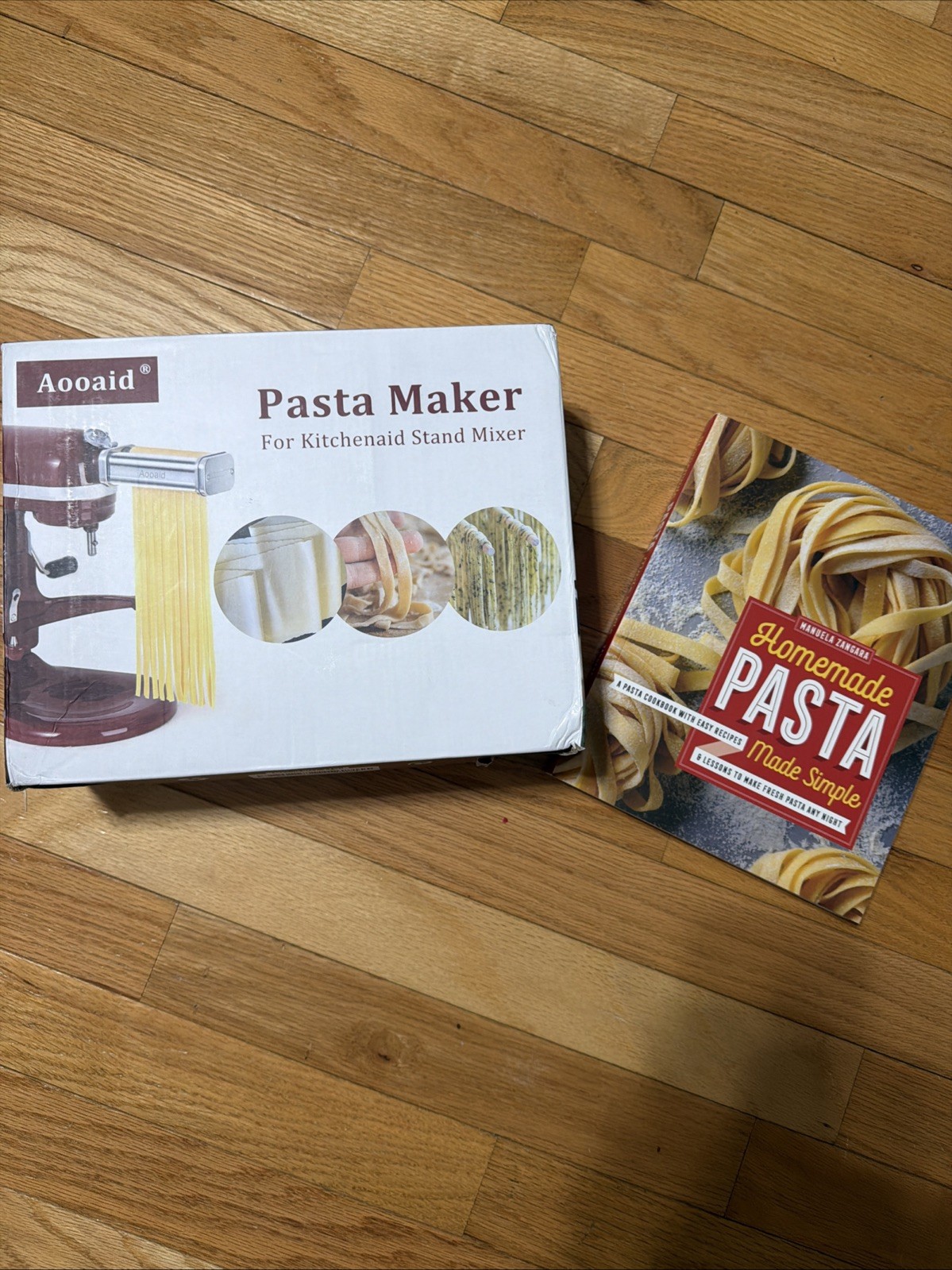 Aooaid Pasta Maker For Kitchenaid Stand Mixer With Pasta Cookbook