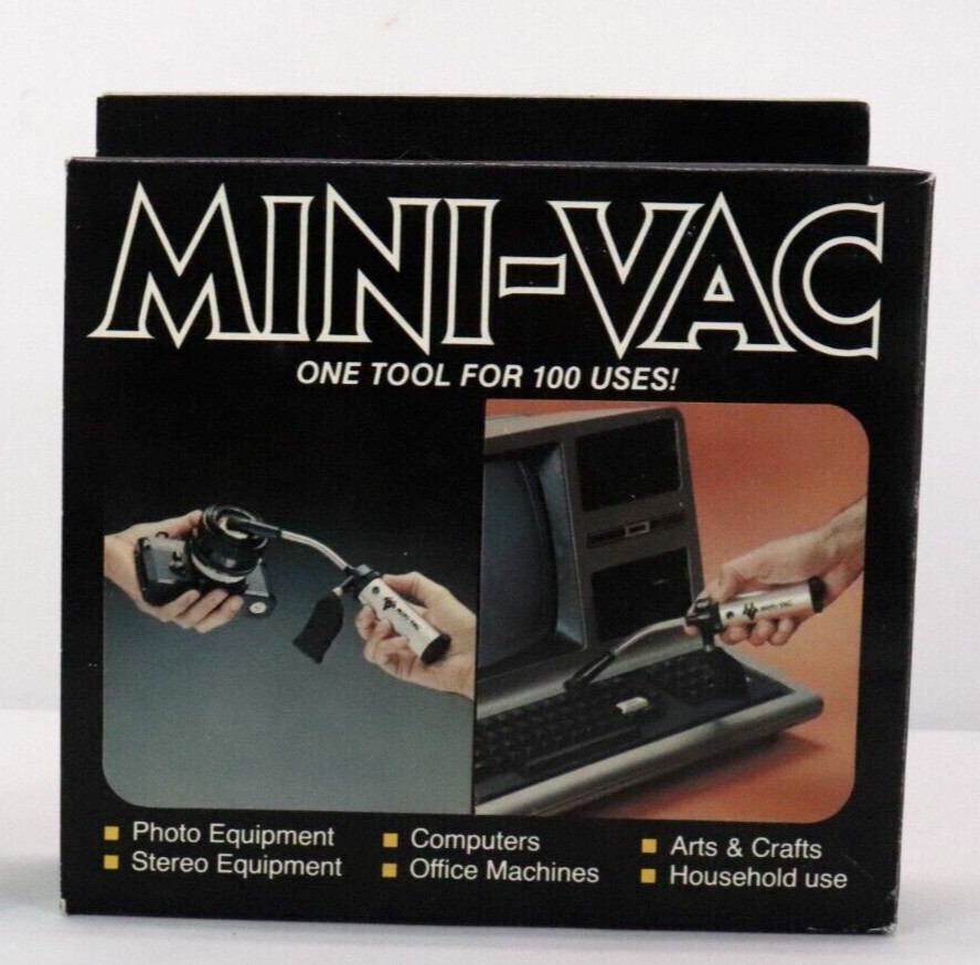 Mini-Vac Micro Cleaning Vacuum Computers Models Electronics Vintage NIB