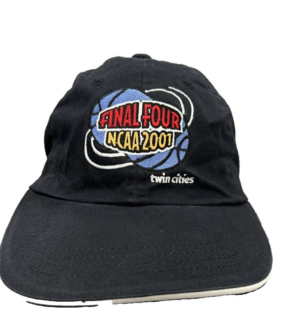 Final Four Cap Hat 2001 Twin Cities Sportsman Brand Black Embroidered
