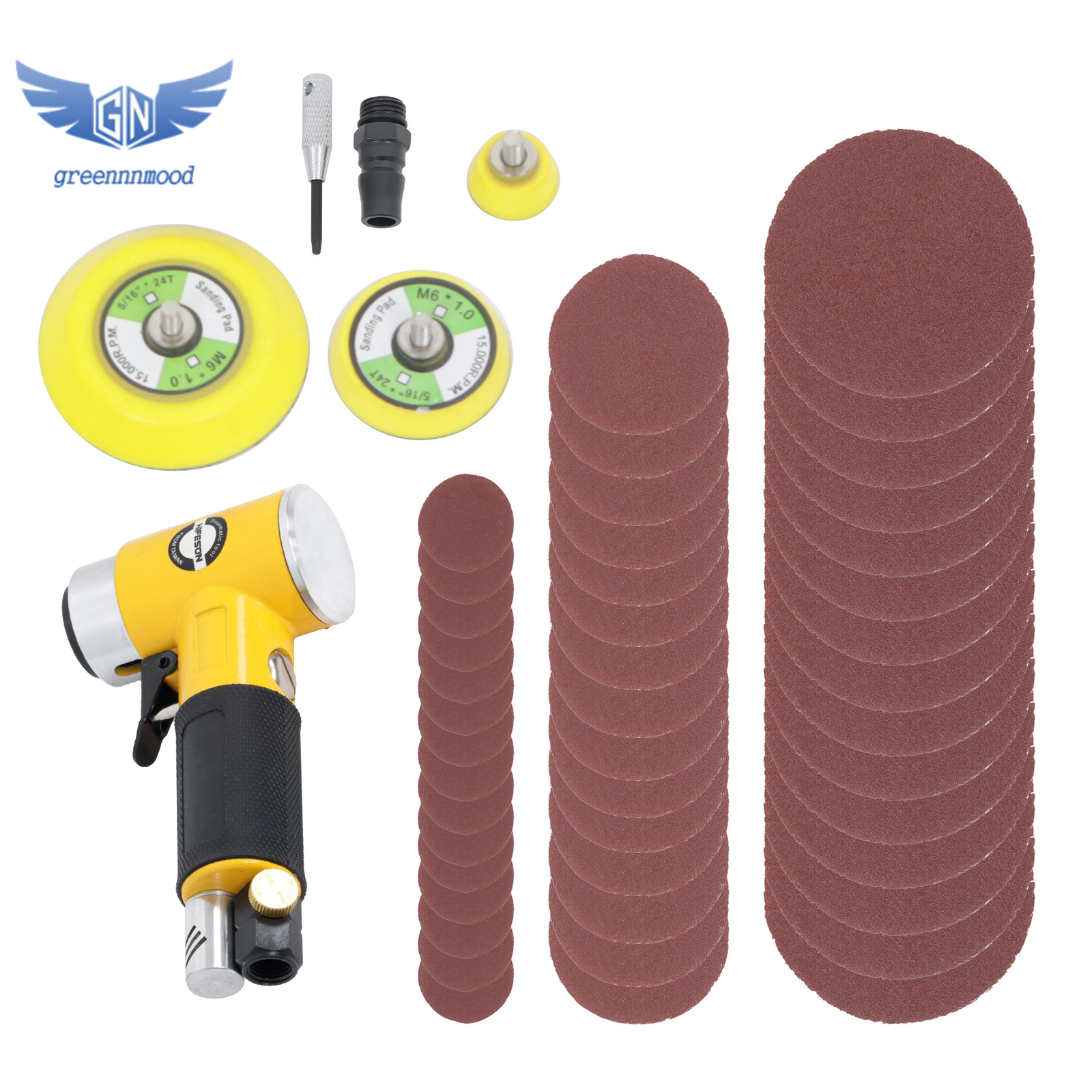 1 "2" 3 " Random Orbital Air Sander Mini Pneumatic Sander for Auto Body Work