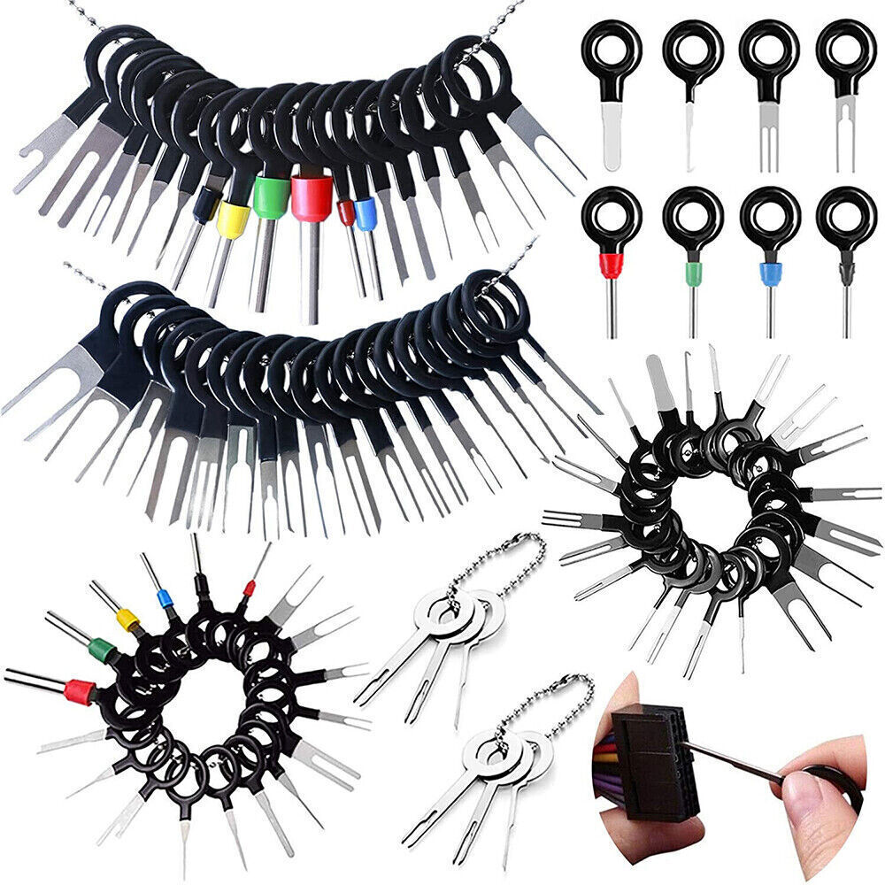 82pcs Pin Ejector Wire Kit Extractor Connector Puller Car Terminal Removal Tool