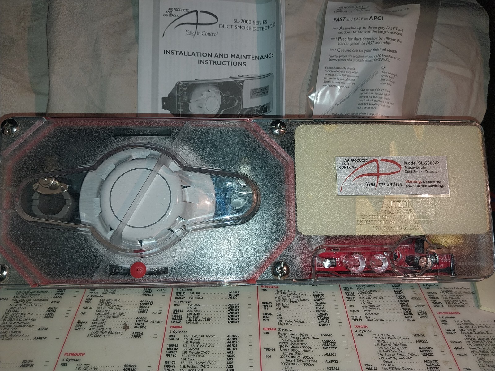 AIR PRODUCTS AND CONTROLS X119601 4 WIRE CONVENTIONAL DUCT SMOKE DETECTOR
