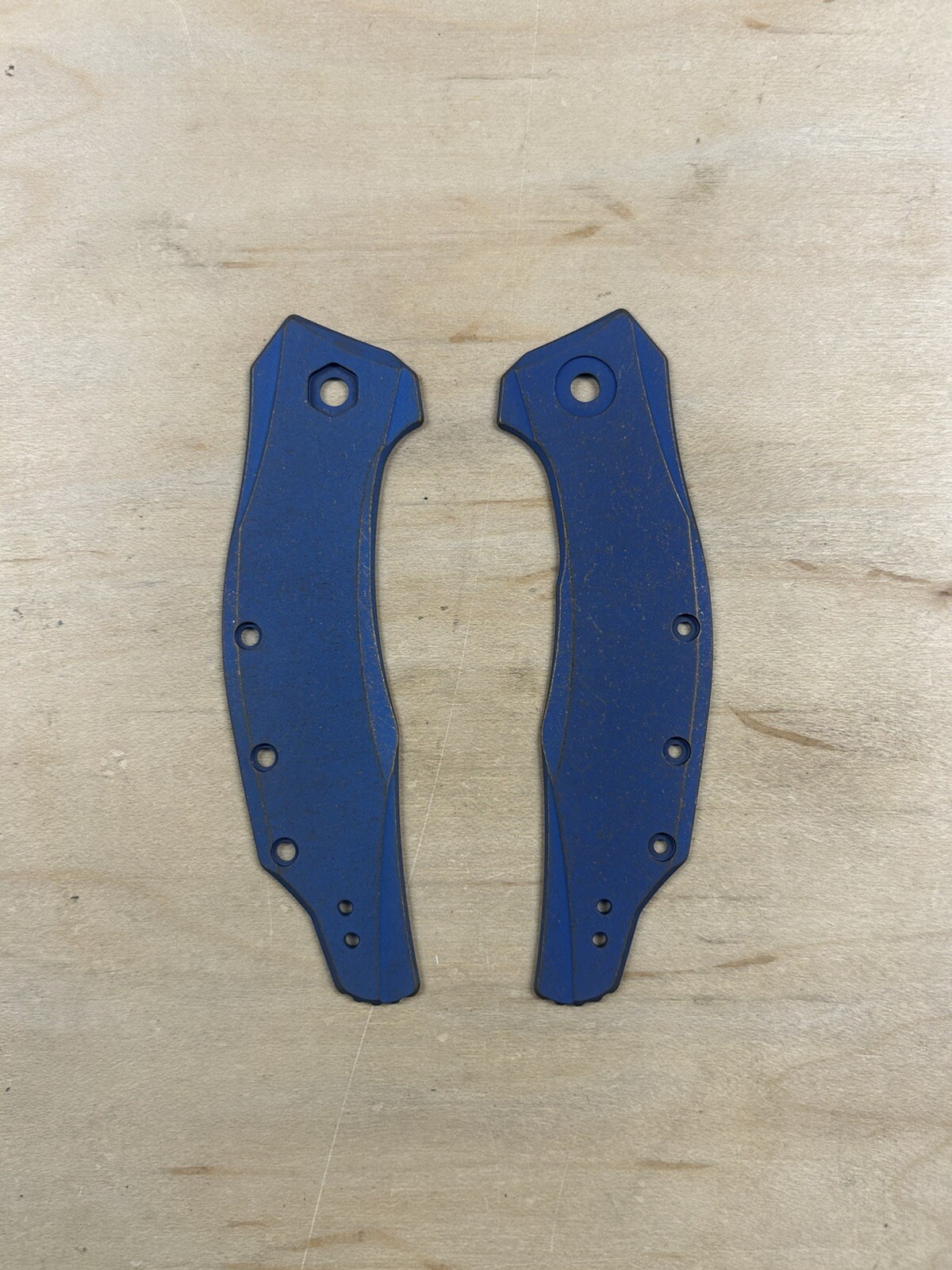 Nodak Custom Antique Anodized Titanium Zero Tolerance ZT 0357 Handle Scales