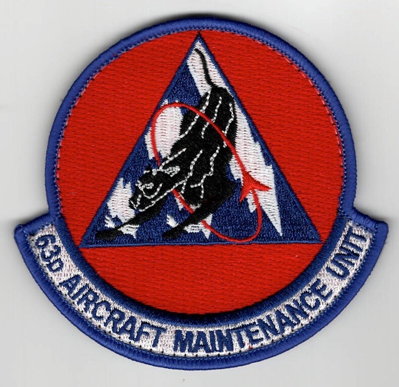 USAF  63rd AIRCRAFT MAINT UNIT  (F-35s). Luke AFB, AZ,  hook side backing, 3.5".