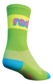 Sockguy Rad Crew Socks Mens 5-9 Green