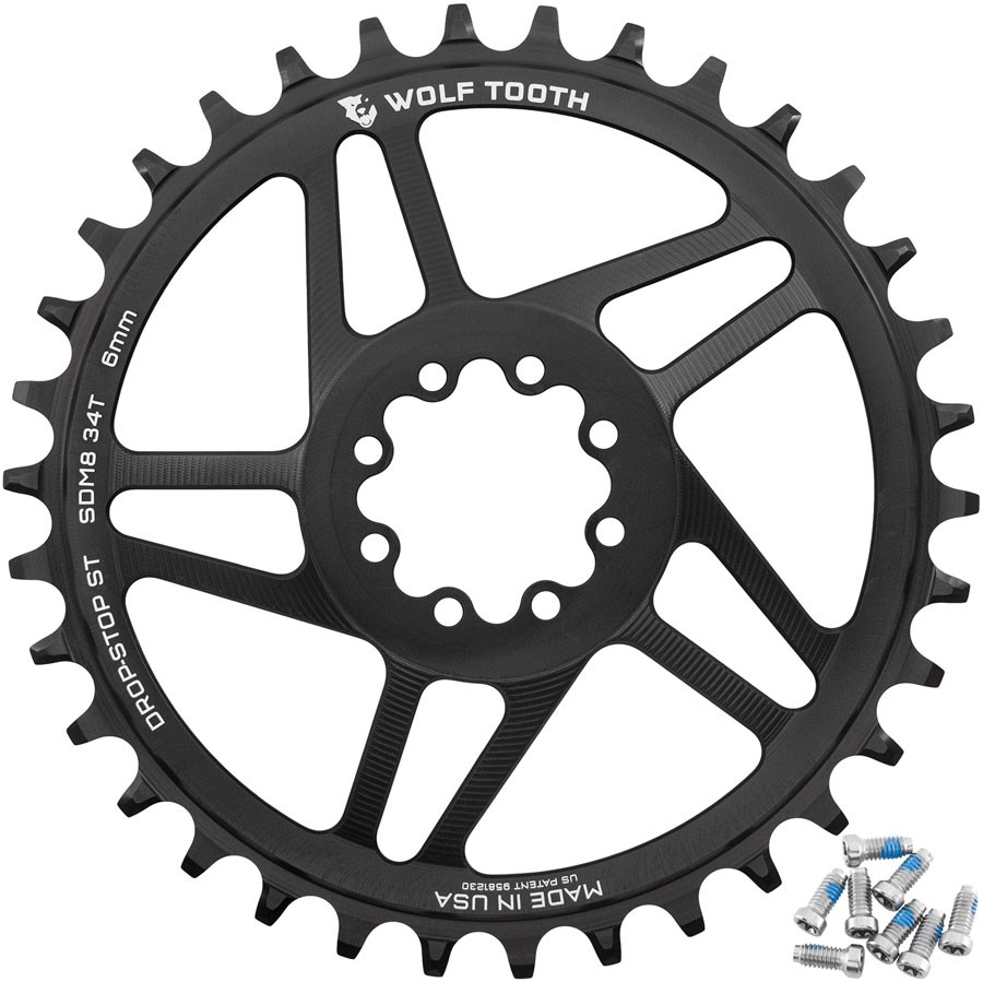 8-Bolt Direct Mount Chainring for Hyperglide+ Chain - Wolf Tooth Direct Mount