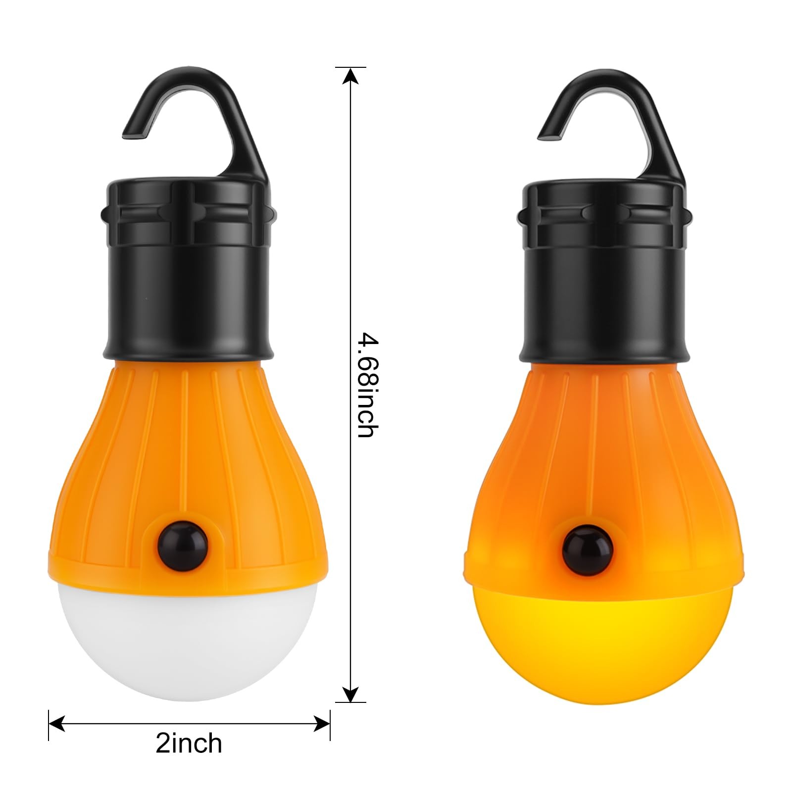 Portable Soft Amber Yellow Bug Resistant LED Hanging Camping Lantern Light