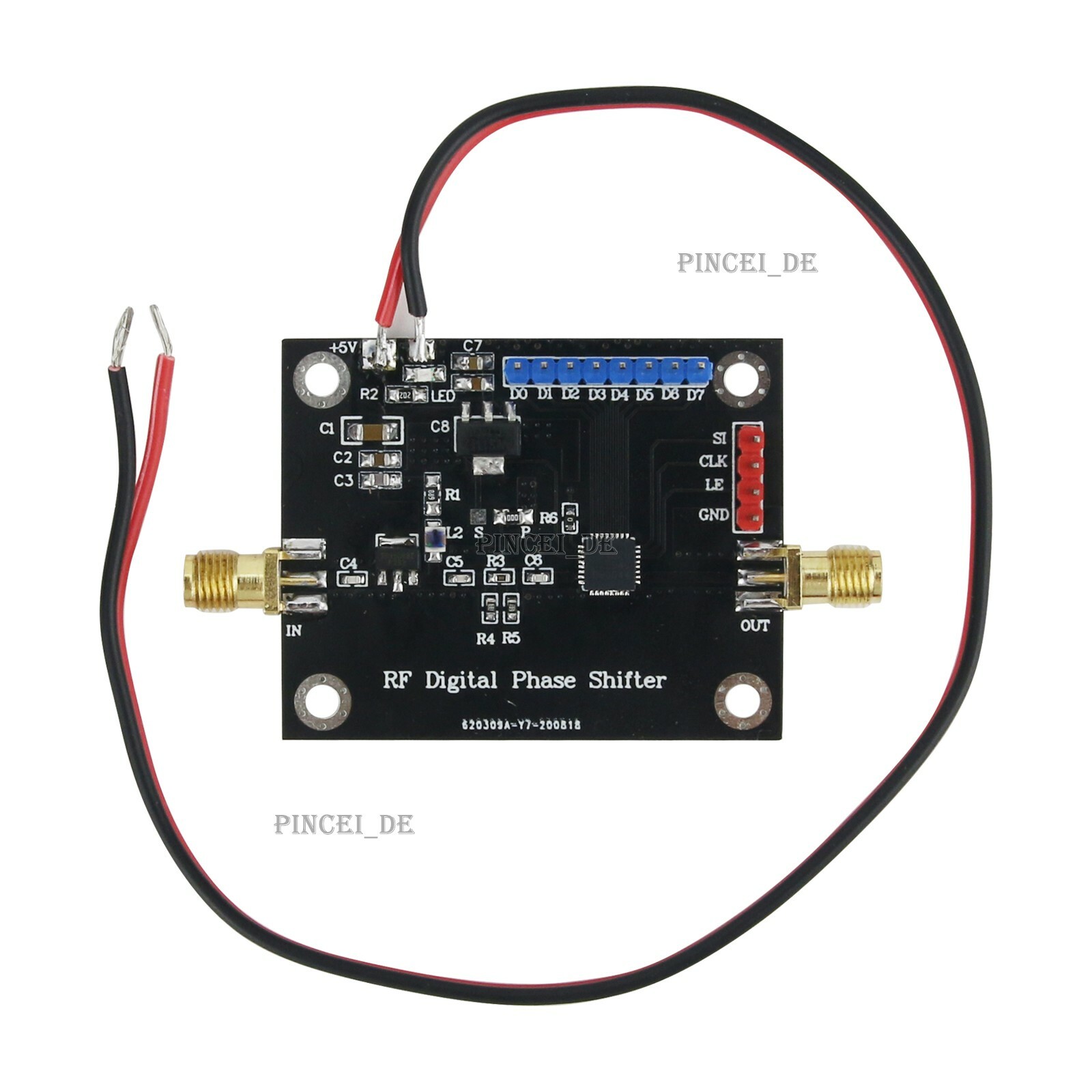 1-2.2GHz RF Digital Phase Shifter Microwave Broadband Phase Shift Module 8Bit