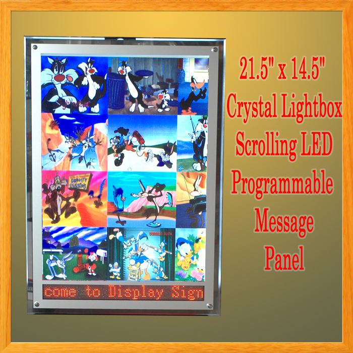 A3 LED Crystal Light Box LED Programmable Scrolling Message Display Panel sign