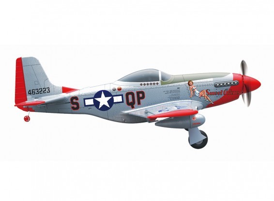 MO-FLY P-51D (RTF) 10CH EPP 685mm Fun Flyer for Beginner Without Camera (27")