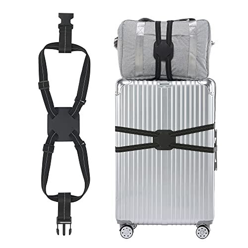 Travelkin Luggage Bungee Strap for Suitcases Add a Bag, Travel Bag Bungee BLACK