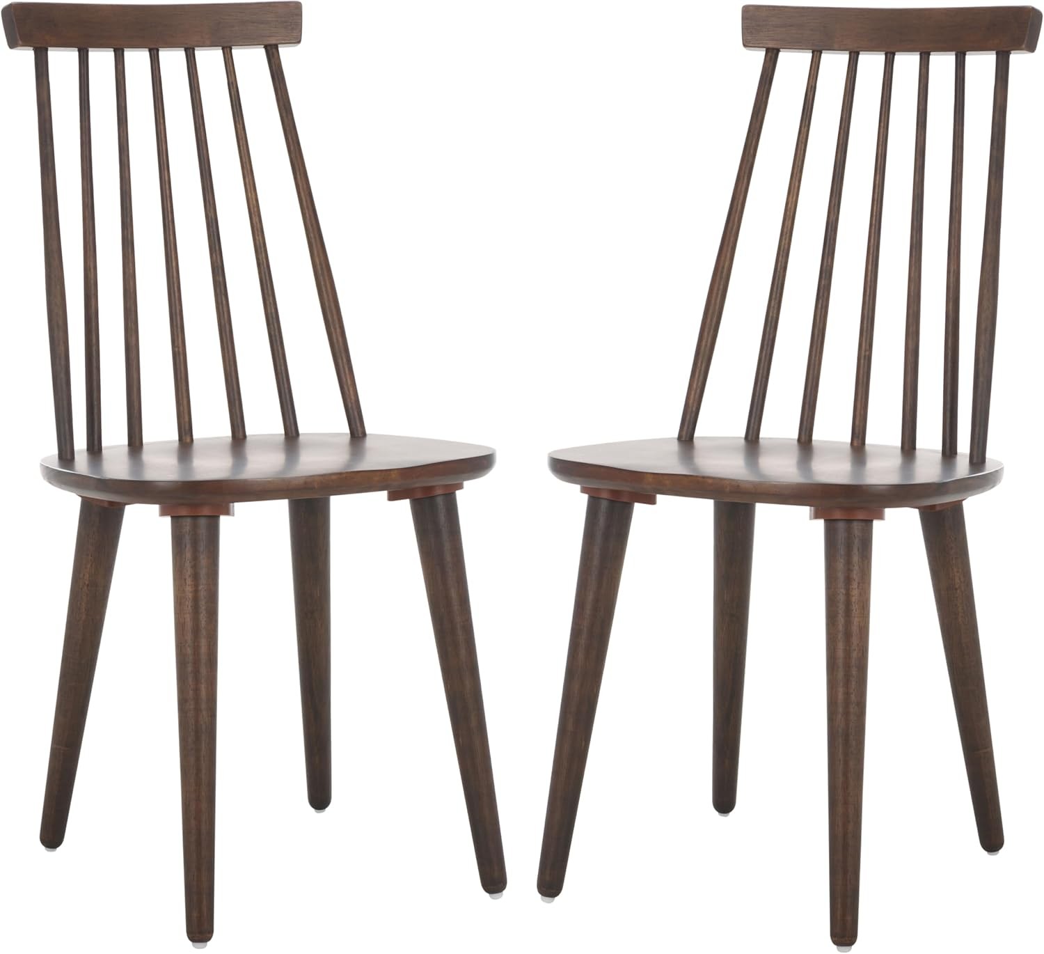 American Homes Collection Burris Country Farmhouse Natural & White Spindle Side