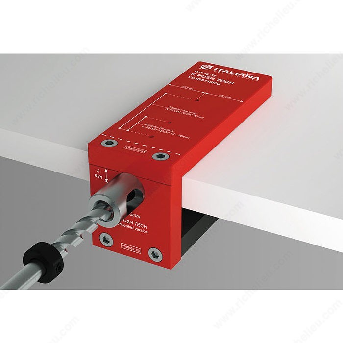Italiana Ferramenta Drilling Jig K Push Tech Cabinetry Drilling Tool Y0JG0110RO