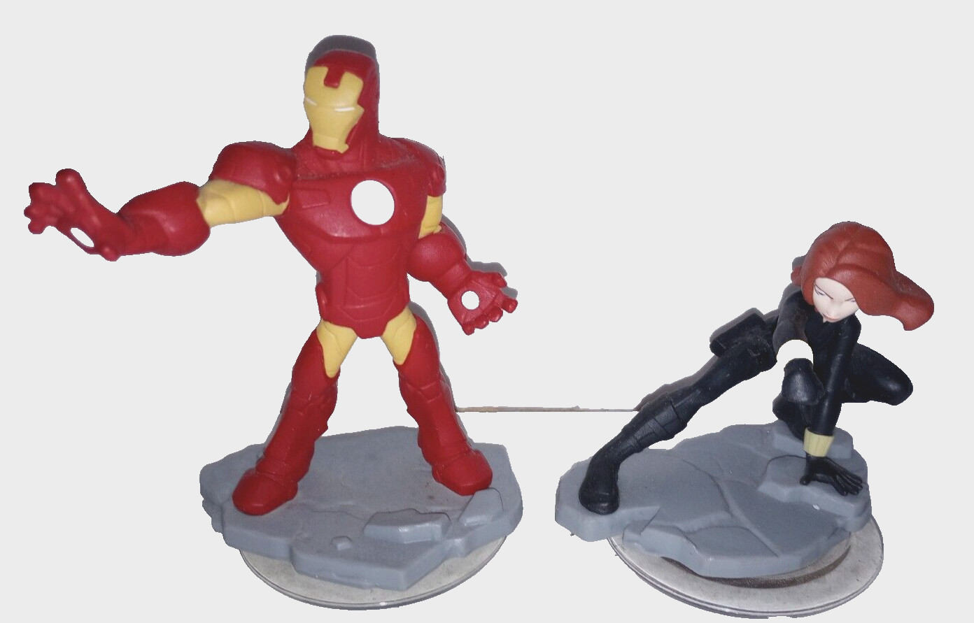 Iron Man & Black Widow - Disney Infinity 2.0 Marvel Figures - Good Condition