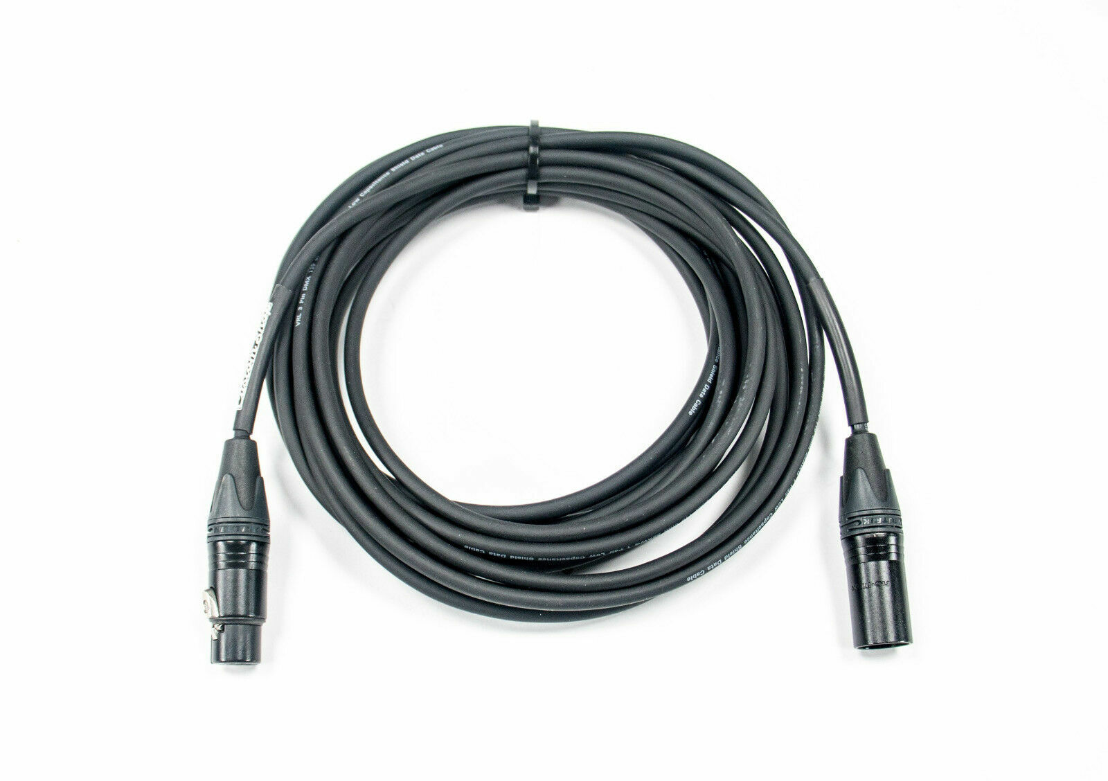 4 pk DMX Cables 3-Pin 25 ft Quality Hand Built w/ Neutrik Connectors