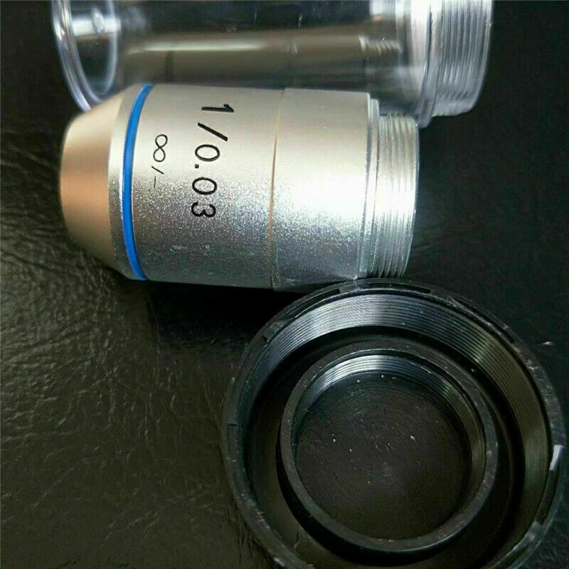 195 1x 2x Achromatic Infinity Objective Lens for Biological Microscope RMS 1pc