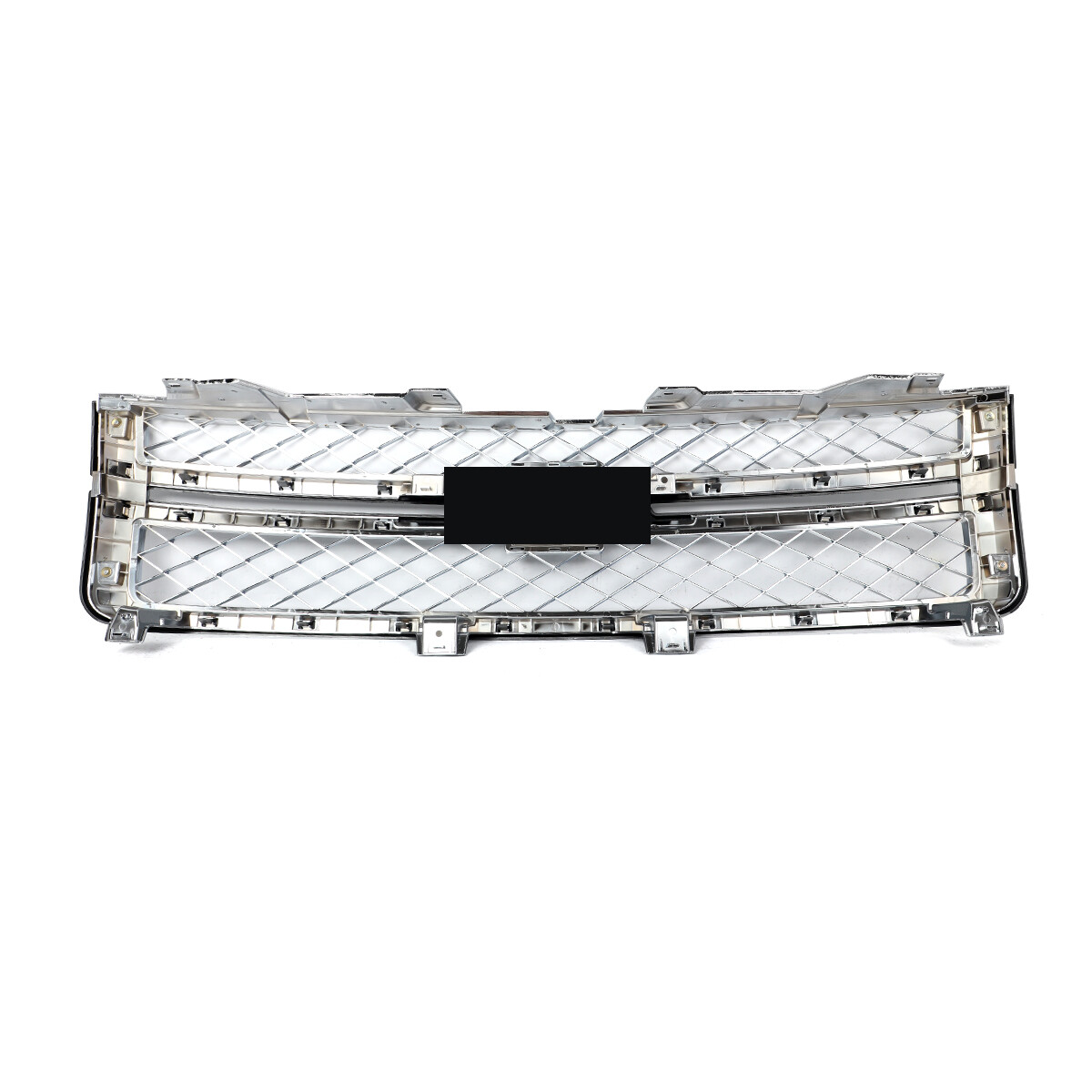 Summit White Front Grille with Chrome Mesh For 2011-2014 Silverado 2500HD 3500HD