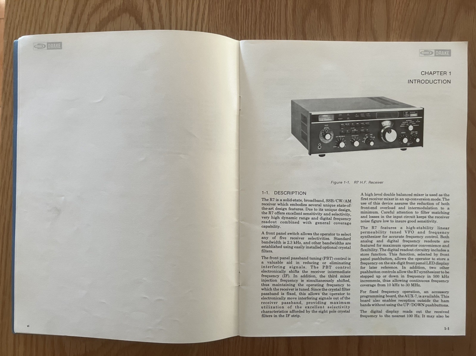 Drake R7 Receiver w/ MS7 Speaker and manuals