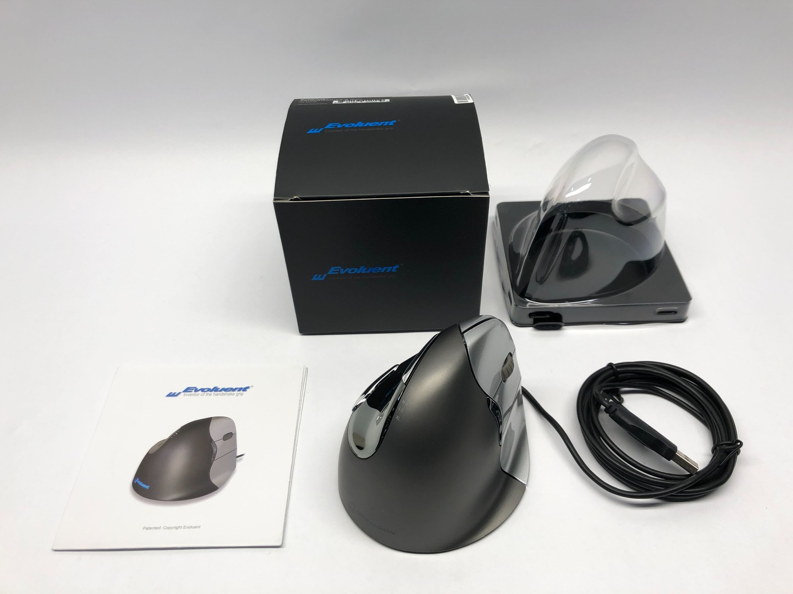 Evoluent VM4R Vertical Mouse 4 Wired USB Vertical Mouse - New