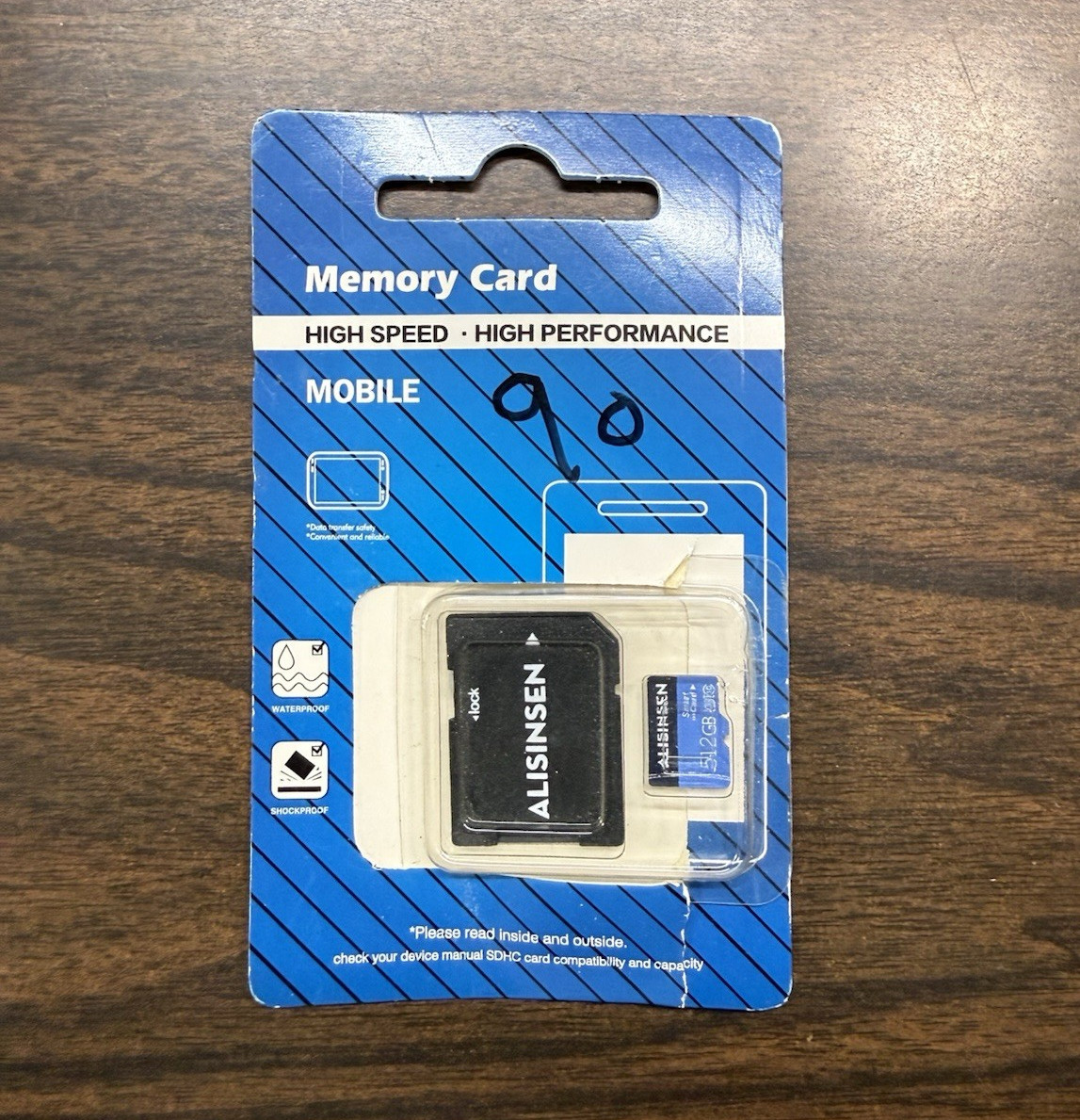 ALISINSEN 512GB microSDHC Memory Card Class 10 High Speed Waterproof Shockproof