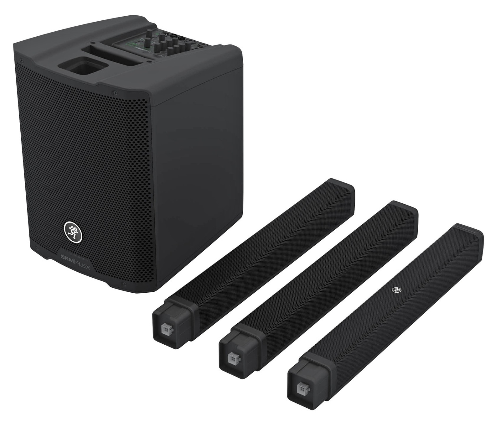 Mackie SRM-Flex 1300w Line Array DJ Speaker PA System w/Sub+Se Electronics Mic