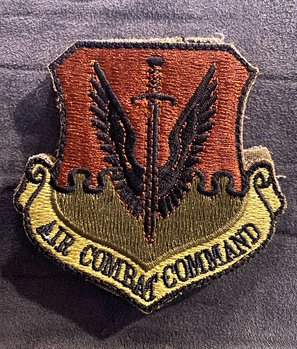 USAF Air Combat Command Embroidered Patch - Air Force Militaria Original