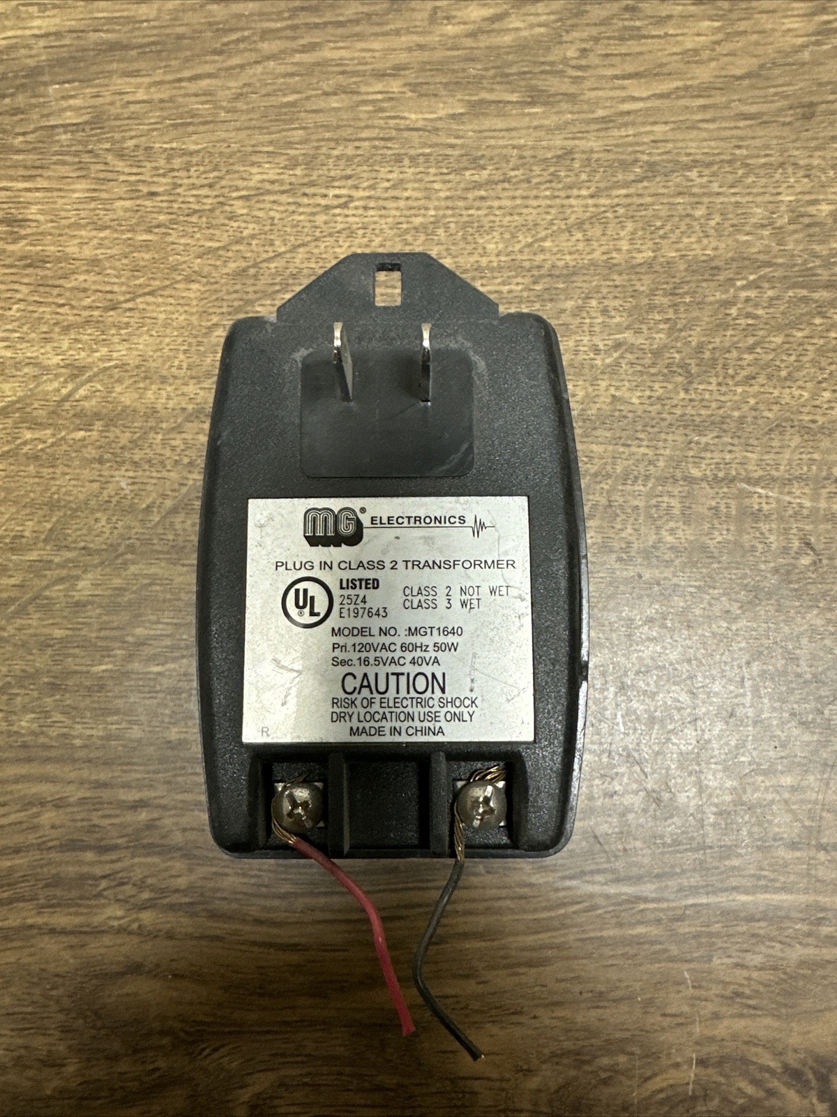 MG Electronics,MGT1640,Transformer Class 2