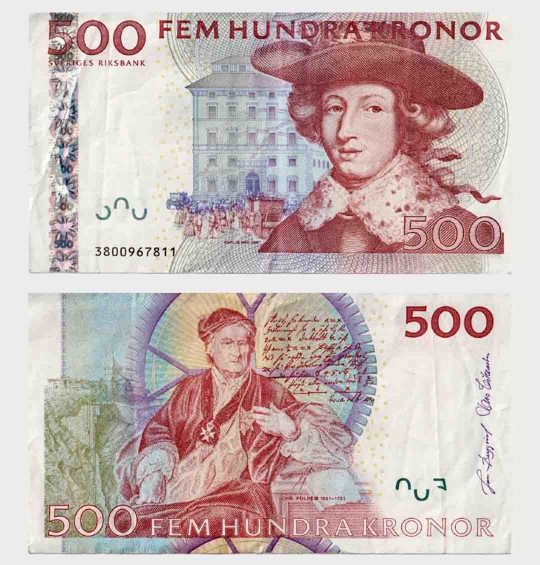 Sweden - 2003 - 500 Kronor - "F"  #ED4775