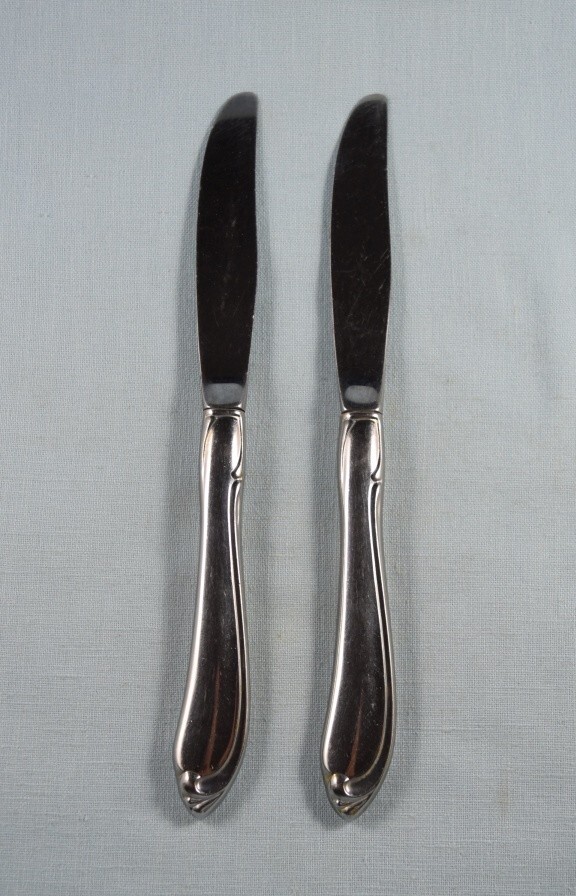 Oneidacraft Deluxe Stainless SHASTA 2 Dinner Knives 8 1/2"