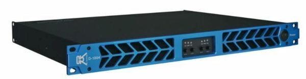 CVR Audio D-1004 BLUE Professional Power Amplifier 1 Space 1000 Watts x4 at 8Ω