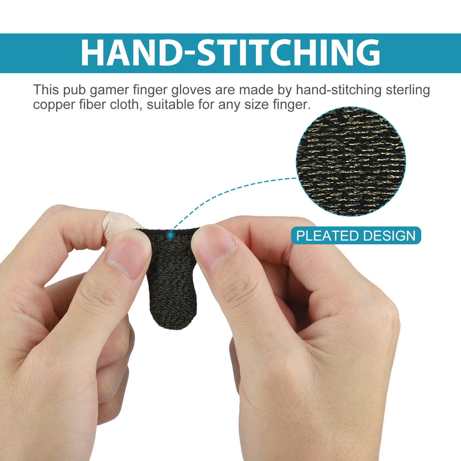 20Pcs Screen PUBG Gaming Finger Sleeve Game Controller Mobile Sweatproof Gloves