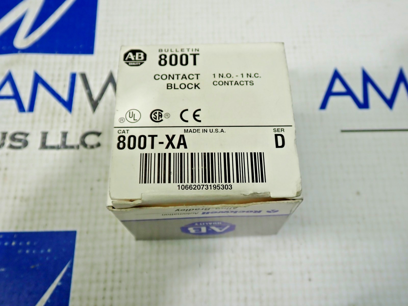 New Allen Bradley 800T-XA Contact Block Ser D 1 N.O. 1 N.C.