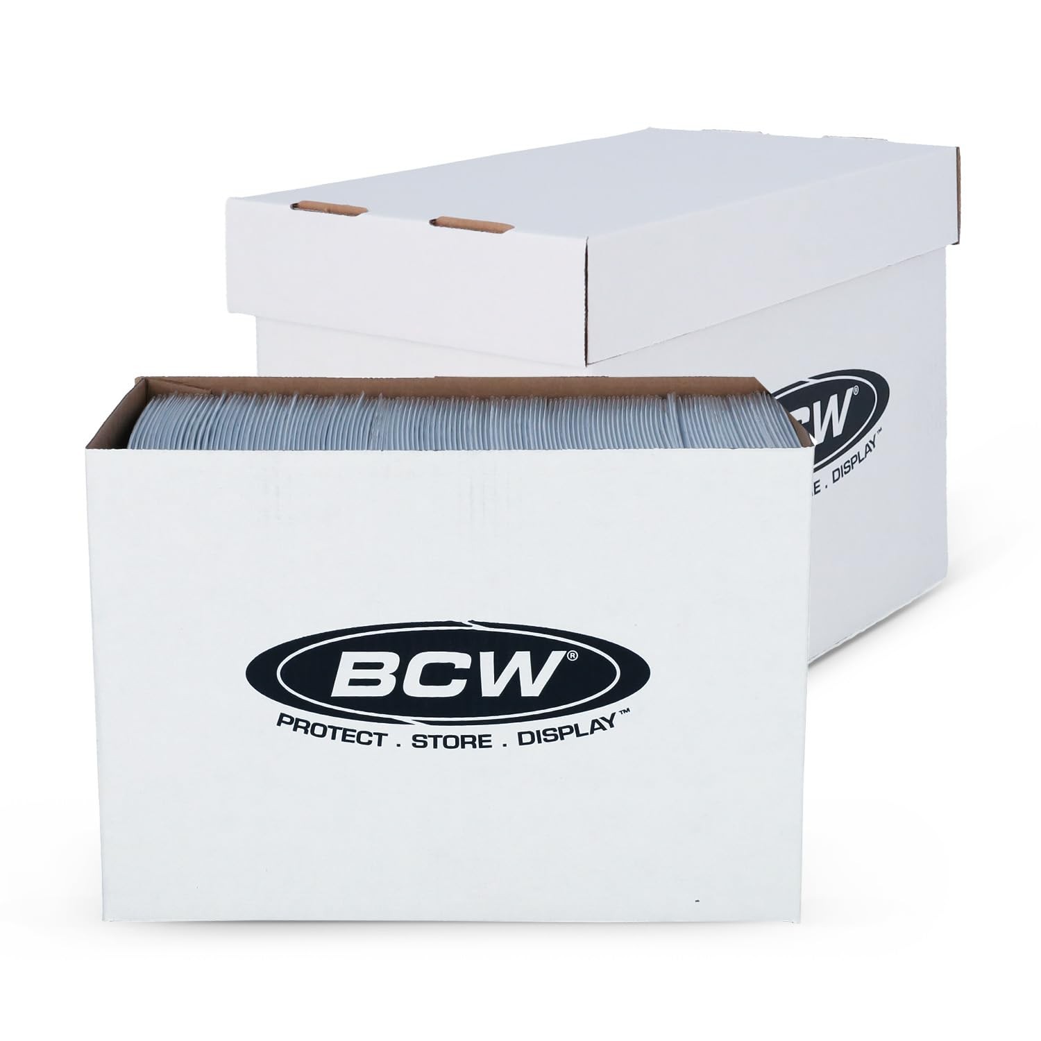 Magazine/Document Storage Box 1-Pack | Durable Cardboard Filing Box